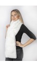 White rex fur scarf